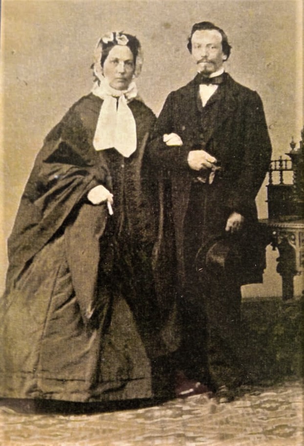 Jan Dvořáček s chotí (cca 1860)